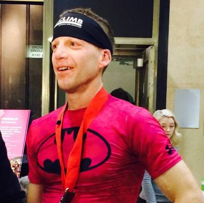 Dan Klocke looking fresh after his win