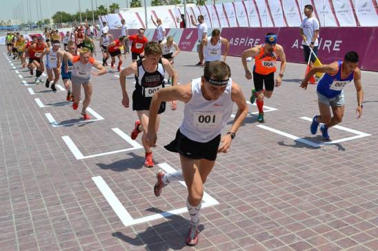 The inaugural Towerrunning World Championships final gets underway