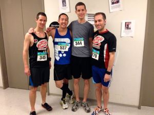 The winning Broken Elevator team (from L-R: Jason Larson, Nam Truong, Brent Larson, David Hanley)