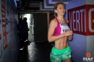 "Operation Abs" is a go!! The colourful Lenka Svabikova reaches the top in Paris.