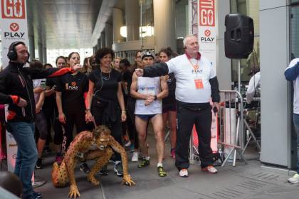 What's this fella up to, hey? 