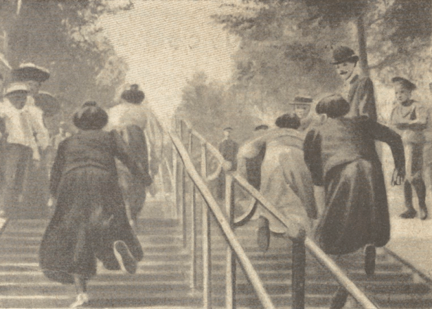 action from the ladies 1903