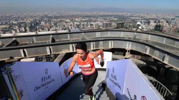 Suzy Walsham tower running