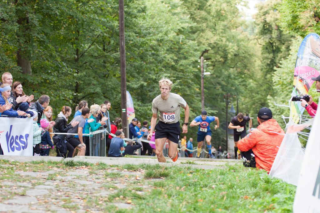 Ondrej Tesar running at Krnovsky Run Up