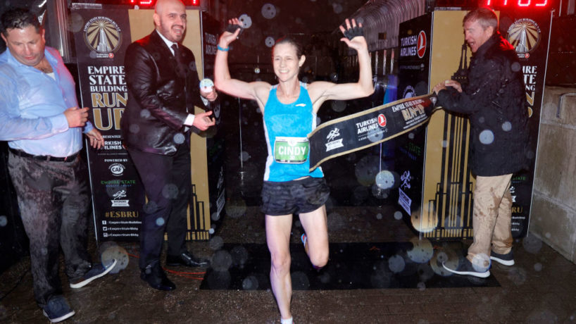 Cindy Harris wins the 2021 Empire State Building Run Up